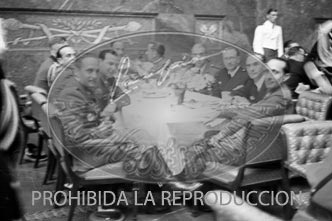 Los generales españoles con Hitler