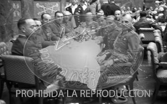 Los generales españoles con Hitler