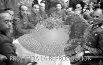 Los generales españoles con Hitler