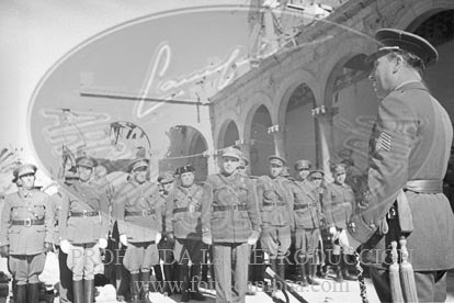 Actos en honor de los defensores del Alcazar de Toledo, presididos por el general García Valiño