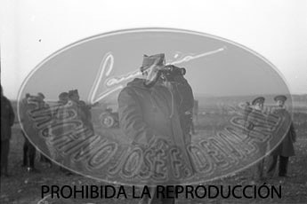 Franco con Davila en el frente de Teruel