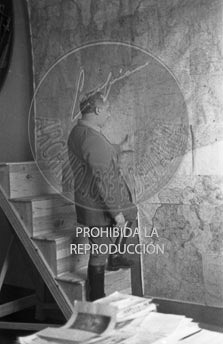 Franco ante los mapas