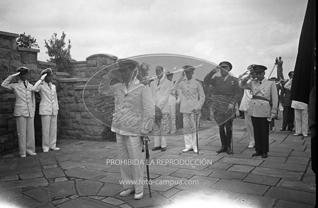 Inauguración del monumento a los Caidos del Baleares 16 junio 1941