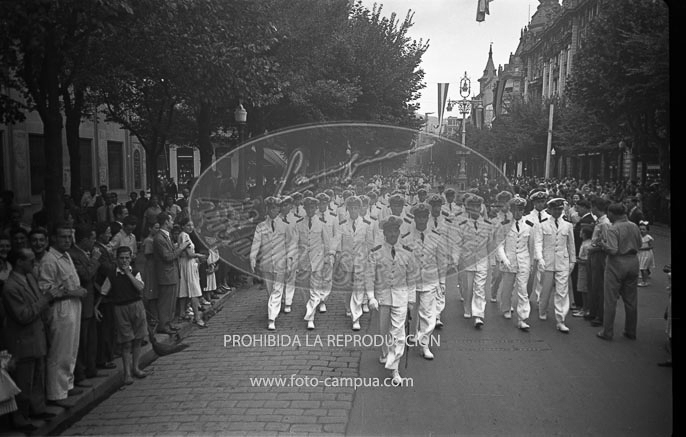 Inauguración del monumento a los Caidos del Baleares 16 junio 1941