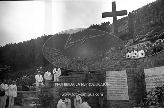 Inauguración del monumento a los Caidos del Baleares 16 junio 1941