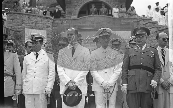 Inauguración del monumento a los Caidos del Baleares 16 junio 1941
