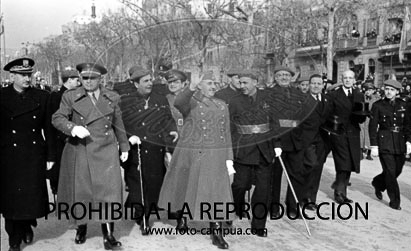 Visita de Franco a Barcelona en 1942