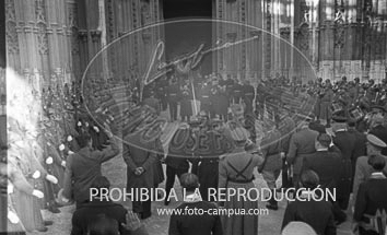 Franco visita Sevilla. 10 febrero de 1942