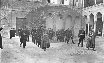 Franco visita Sevilla. 10 febrero de 1942
