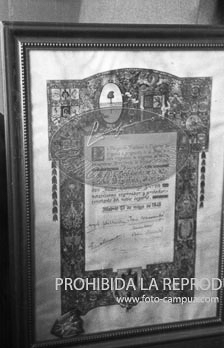 Perón Presidente de Honor de la Federación de Esgrima