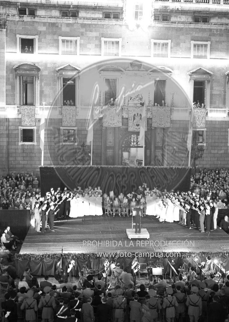 Franco visita Barcelona
