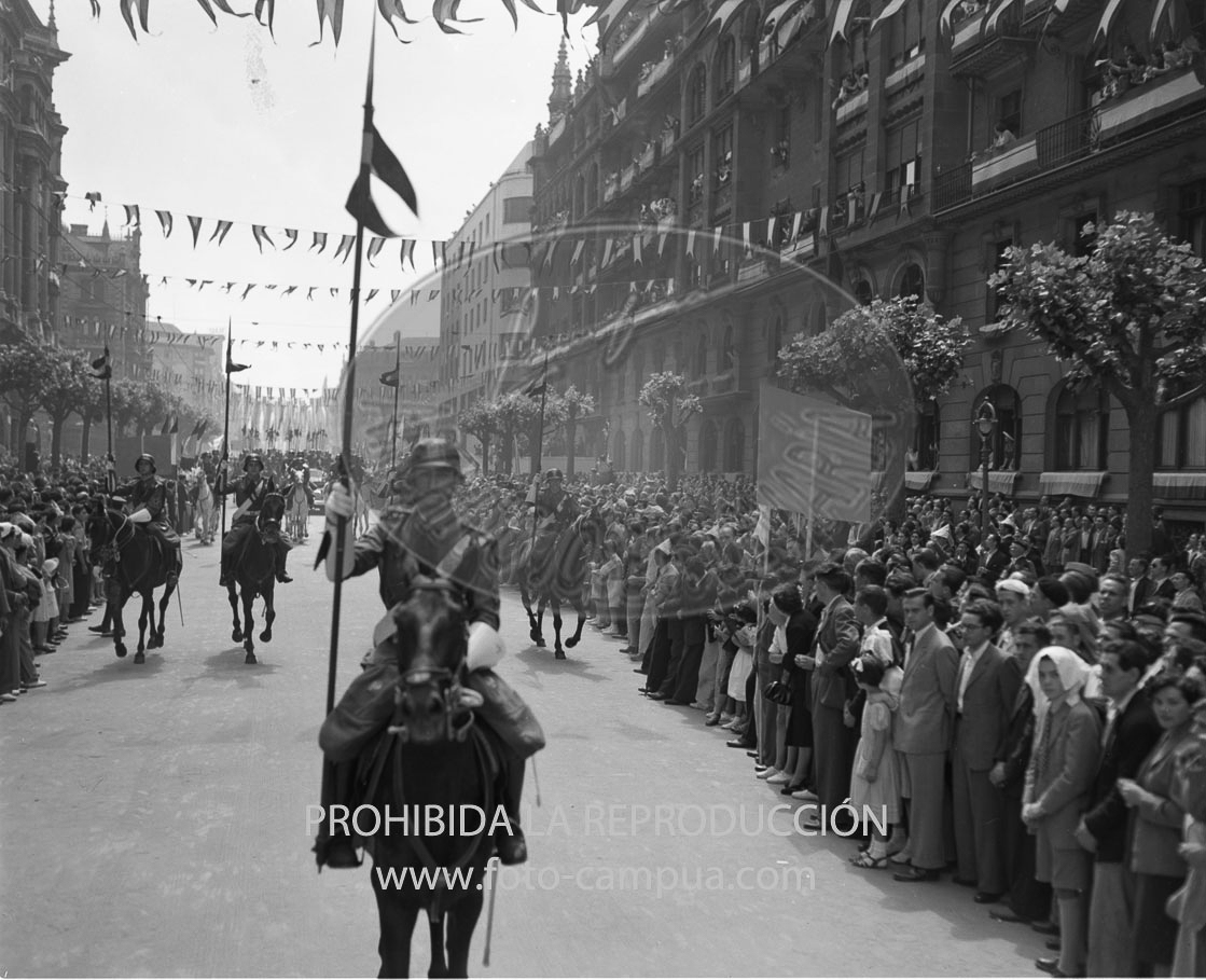 Visita de Franco a Bilbao junio 1950