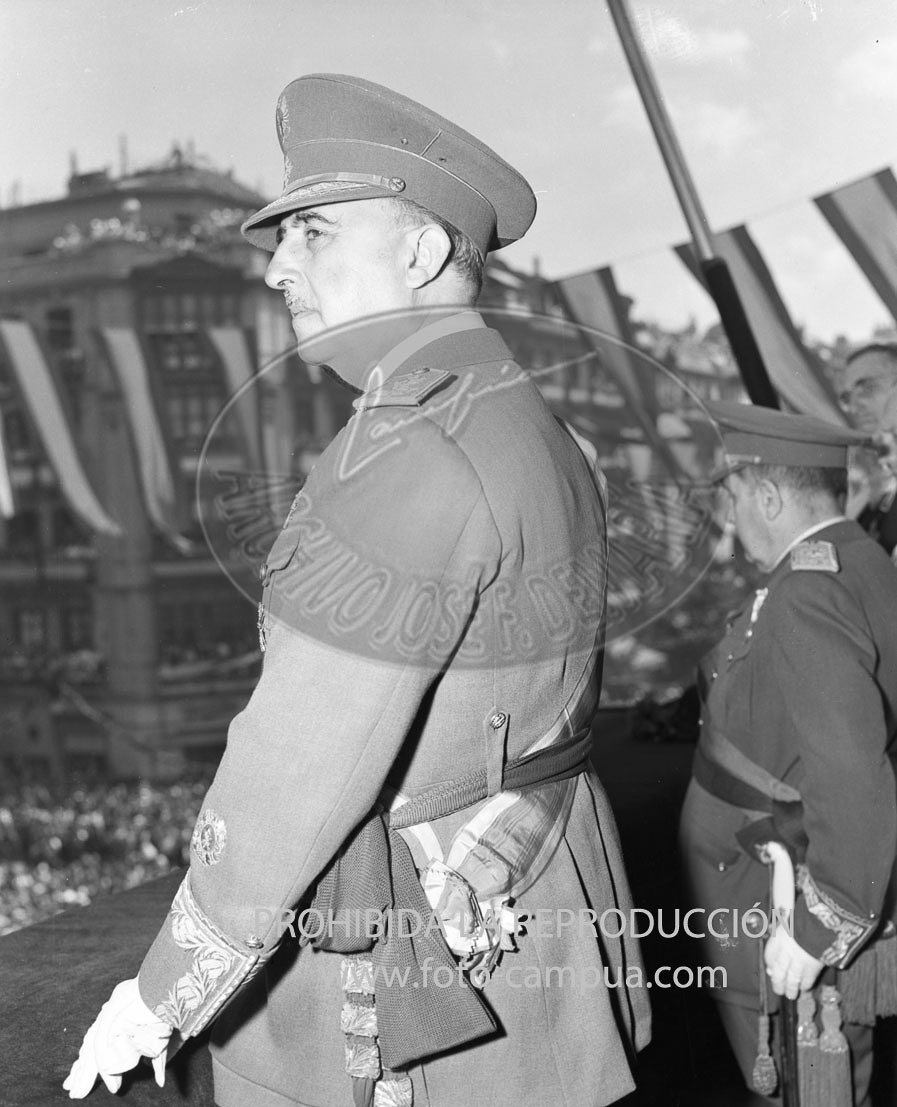Visita de Franco a Bilbao junio 1950