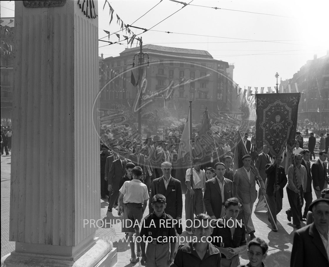 Visita de Franco a Bilbao junio 1950