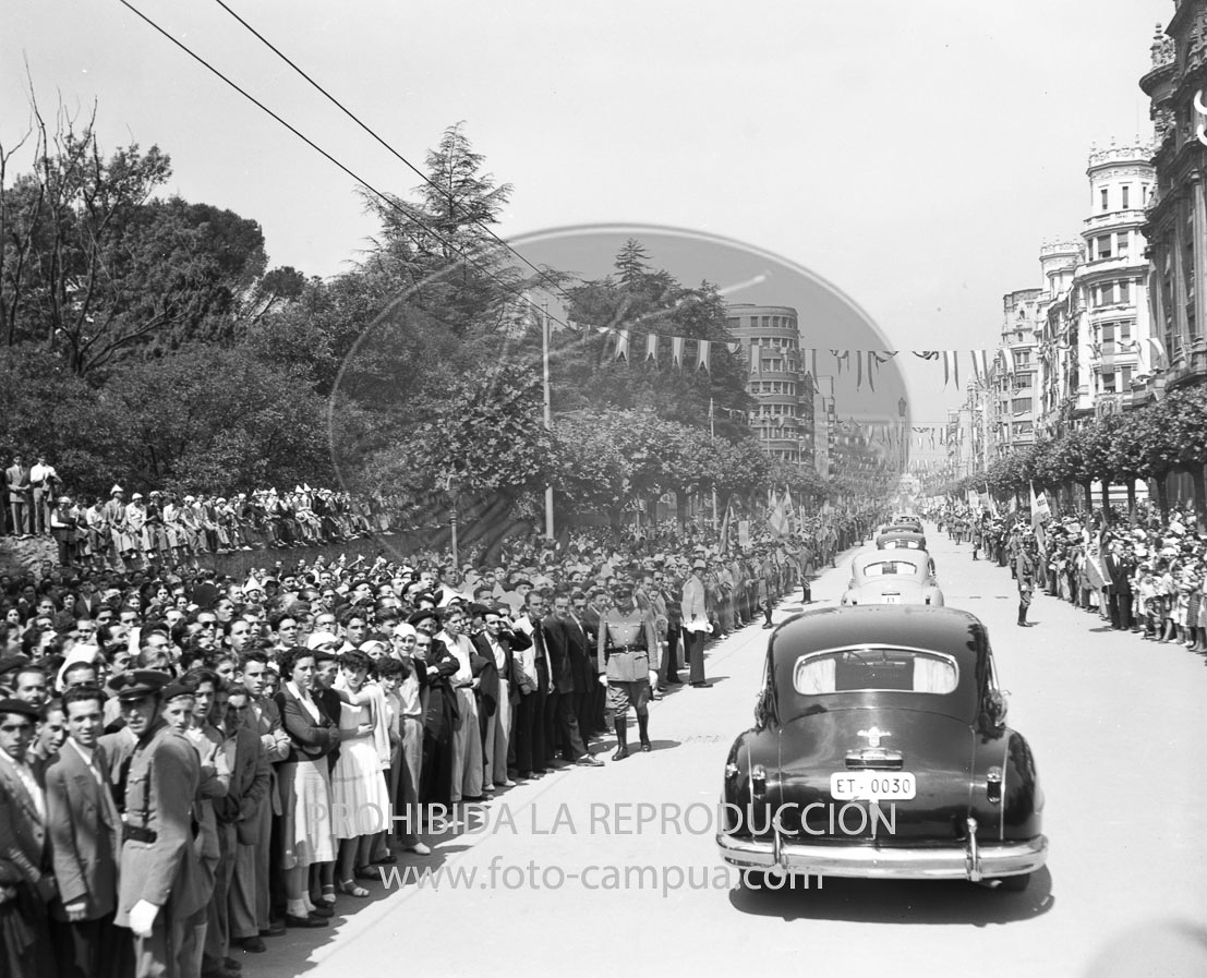 Visita de Franco a Bilbao junio 1950