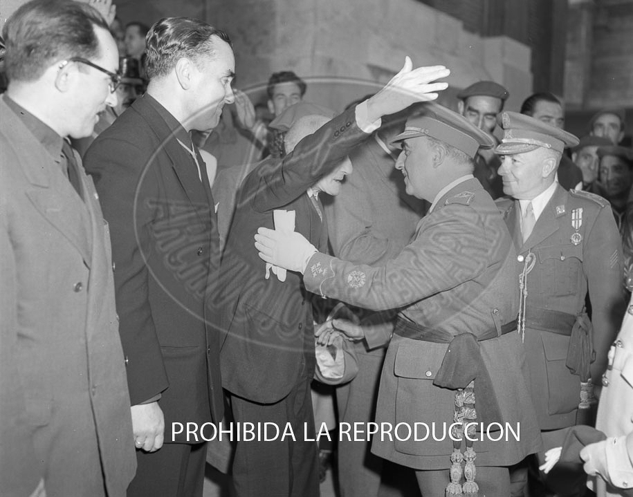 Visita de Franco a Bilbao junio 1950