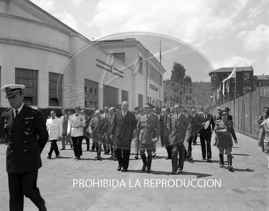Visita de Franco a Bilbao junio 1950
