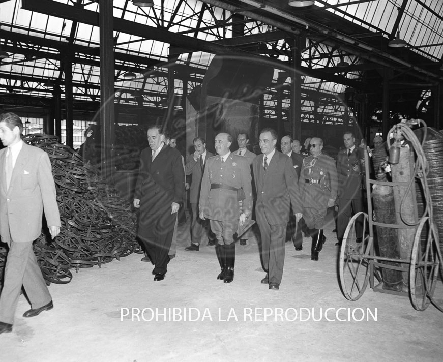 Visita de Franco a Bilbao junio 1950