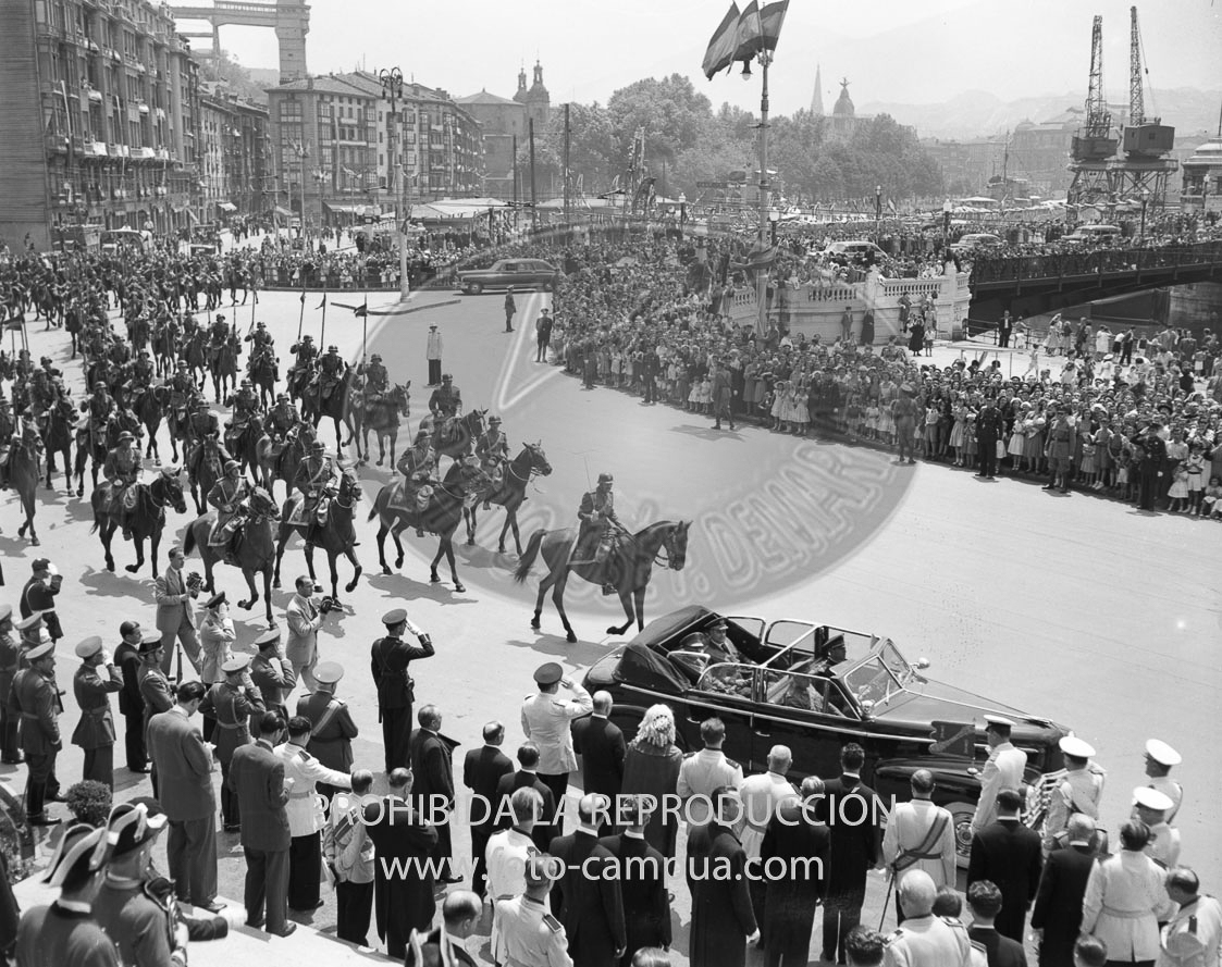 Visita de Franco a Bilbao junio 1950