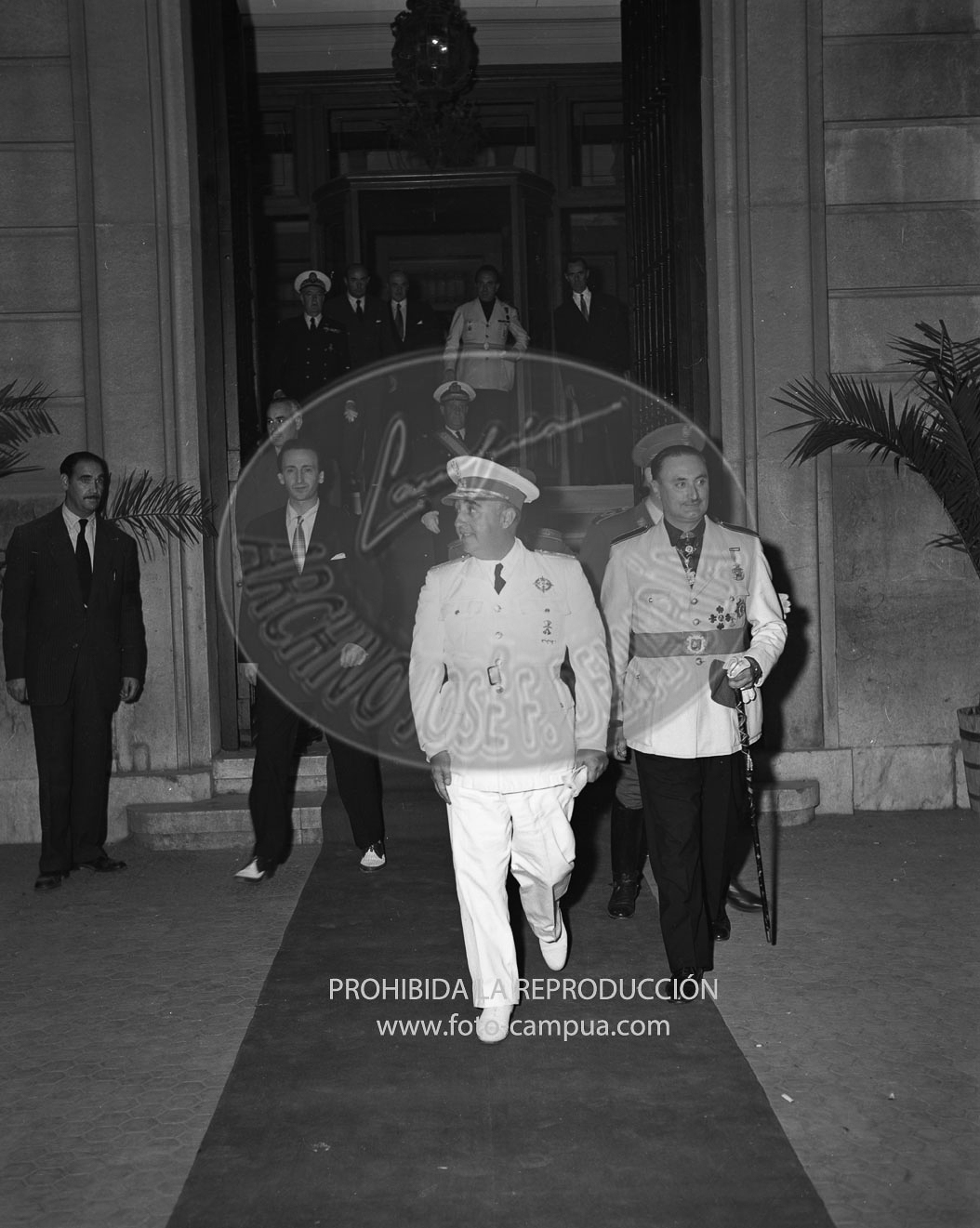Visita de Franco a Santander 1952