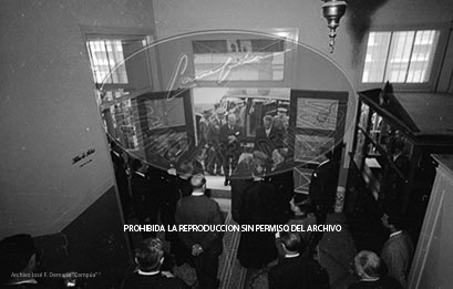 Franco en la facultad de farmaciia de la Universidad de Barcelona.