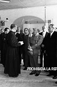 Franco en la facultad de farmaciia de la Universidad de Barcelona.