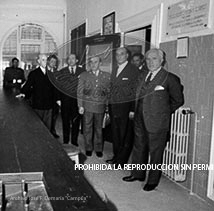 Franco en la facultad de farmaciia de la Universidad de Barcelona.