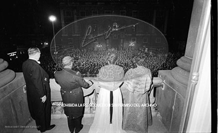 Cena en honor de Franco Ayuntamiento Barcelona.