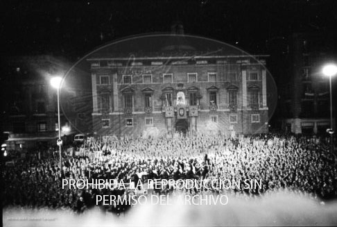 Cena en honor de Franco Ayuntamiento Barcelona.
