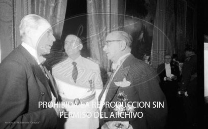 Cena en honor de Franco Ayuntamiento Barcelona.