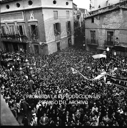 Franco visita las zonas inundadas de Barcelona