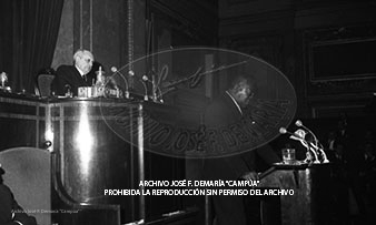 Carrero Blanco en Las Cortes