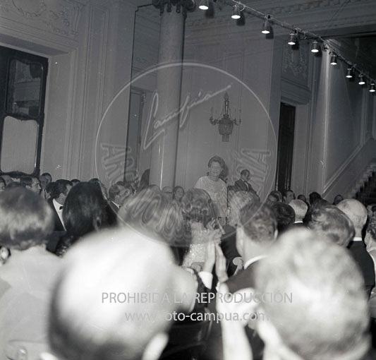 Desfile de modelos en la embajada de Italia de Madrid.