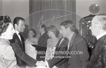Desfile de modelos en la embajada de Italia de Madrid.