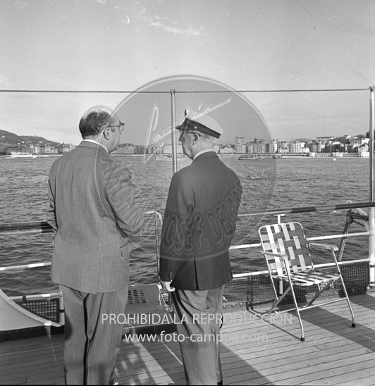 Regatas de traineras en San Sebastián 1969