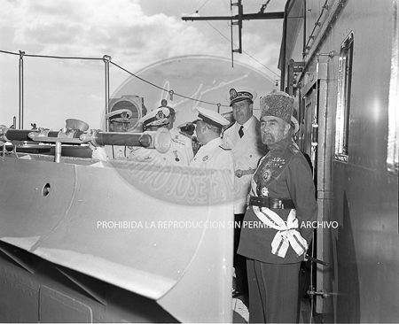 Visita del Rey de Jordania el 5 de septiembre de 1949