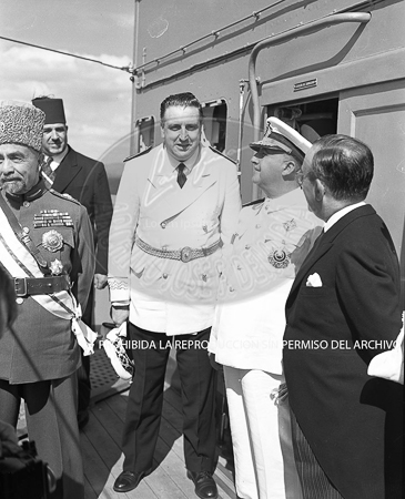 Visita del Rey de Jordania el 5 de septiembre de 1949