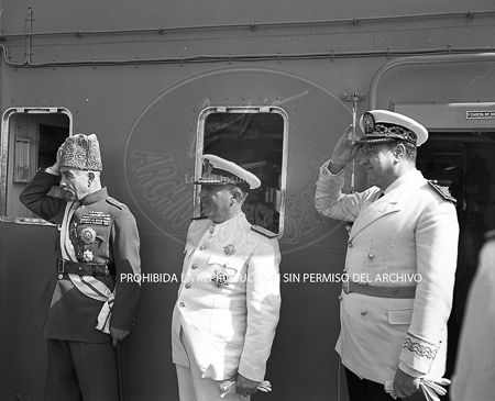 Visita del Rey de Jordania el 5 de septiembre de 1949
