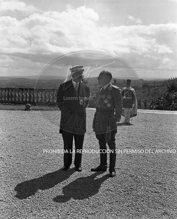 Visita del Rey de Jordania el 7 de septiembre de 1949