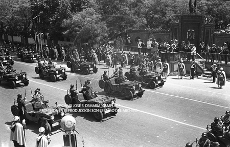 Visita del <presidente de Portugal a España, 1953