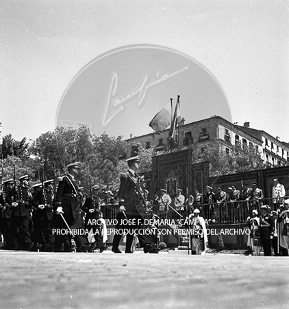 Visita del <presidente de Portugal a España, 1953