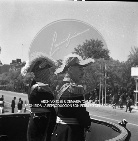 Visita del <presidente de Portugal a España, 1953