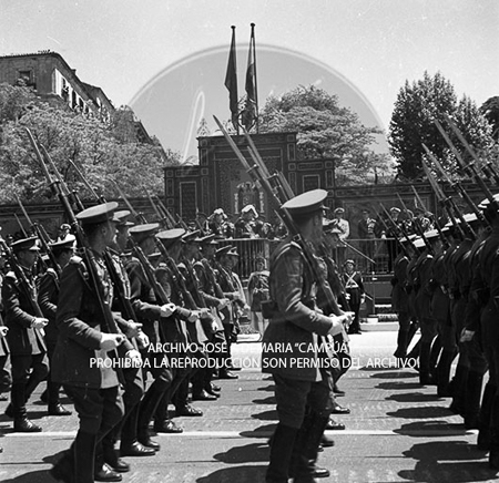 Visita del <presidente de Portugal a España, 1953