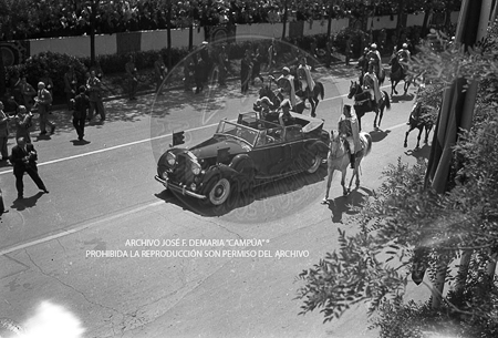 Visita del <presidente de Portugal a España, 1953