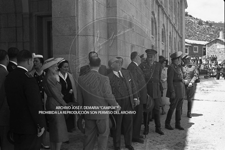 Visita del <presidente de Portugal a España, 1953