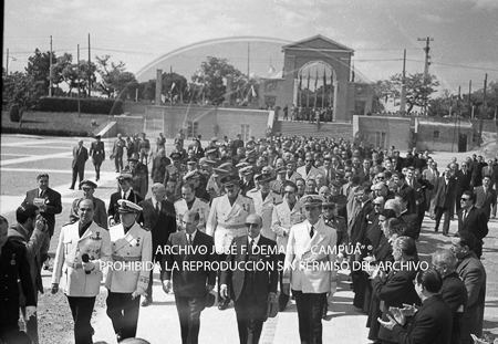 Visita del <presidente de Portugal a España, 1953