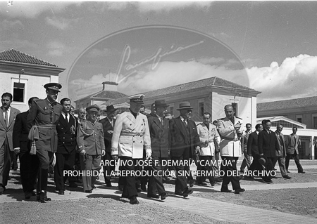 Visita del <presidente de Portugal a España, 1953