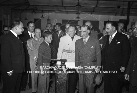 Visita del <presidente de Portugal a España, 1953