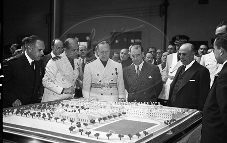 Visita del <presidente de Portugal a España, 1953