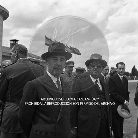 Visita del <presidente de Portugal a España, 1953